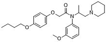 Acetamide, N-(m-anisyl)-2-(p-butoxyphenoxy)-N-(1-methyl-2-piperidino)ethyl- 27468-58-2
